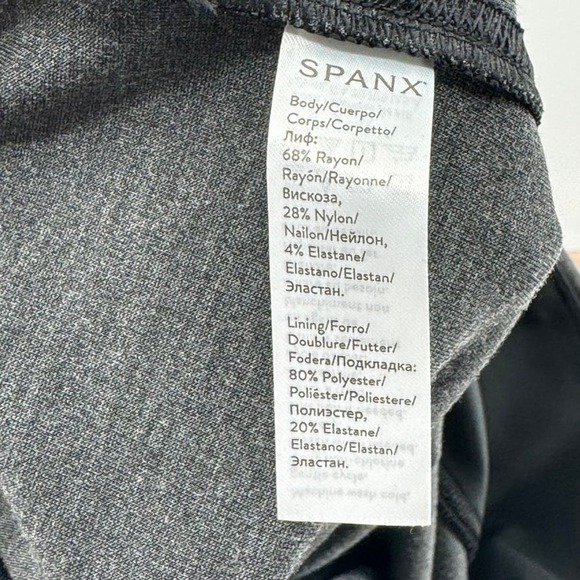 Spanx Size XL Gray The Perfect Ankle Slit Ponte Knit Pants - Picture 5 of 5